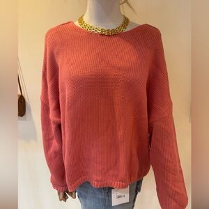 Banana Republic Coral Crewneck Knit Sweater